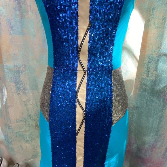 ๐Champagne & Strawberry - Anthro Anthropologie Sequin Mini Semi Formal Dress - Picture 9 of 15